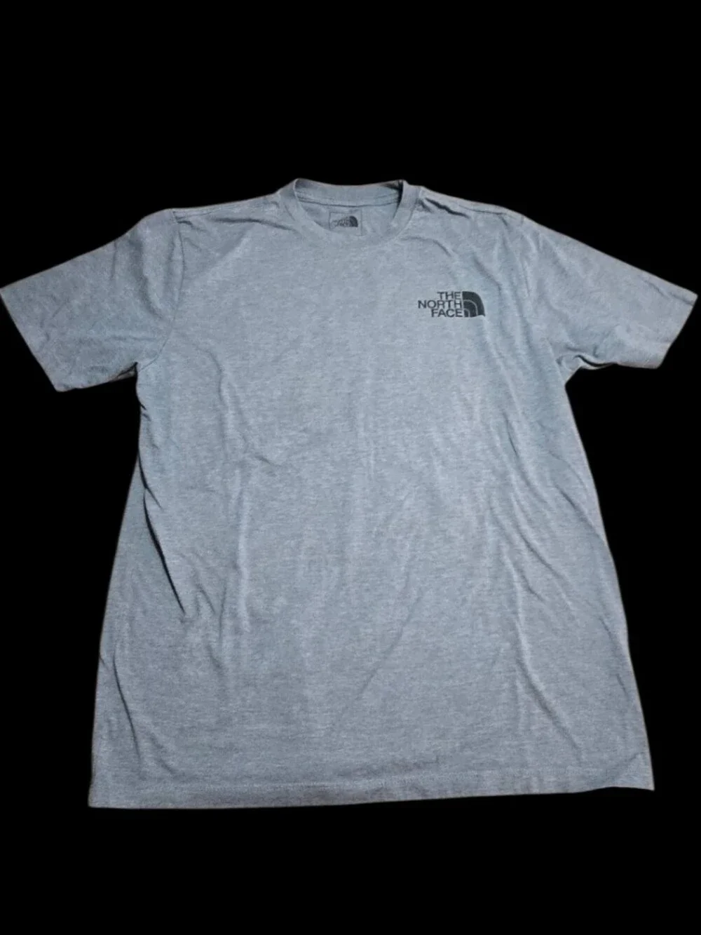 The North Face Men's Short-Sleeve Tee - Light Gray with Back&Chest Logo Size M